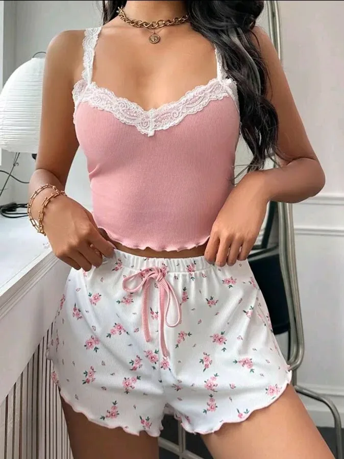 Pijama para Dama floreada