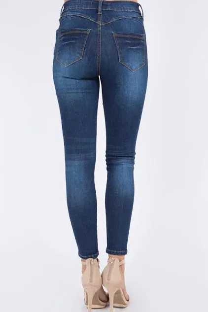 Jeans para dama talle medio skinny VP-0178