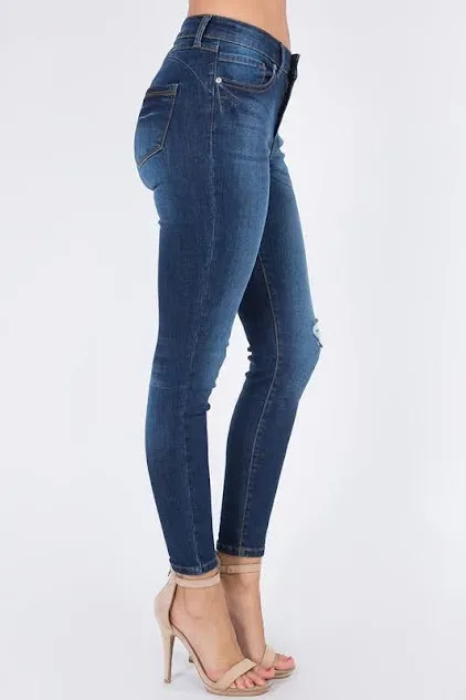 Jeans para dama talle medio skinny VP-0178