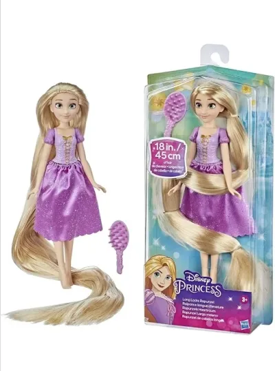 Muñeca Ranpunzel color morada