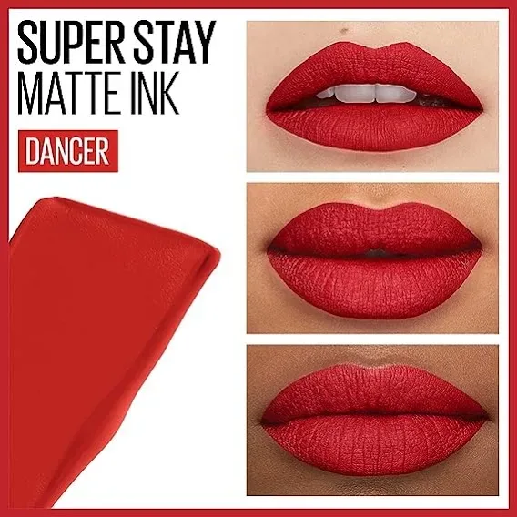 Labial Maybelline NEW YORK super stay matte ink 118 DANCER.