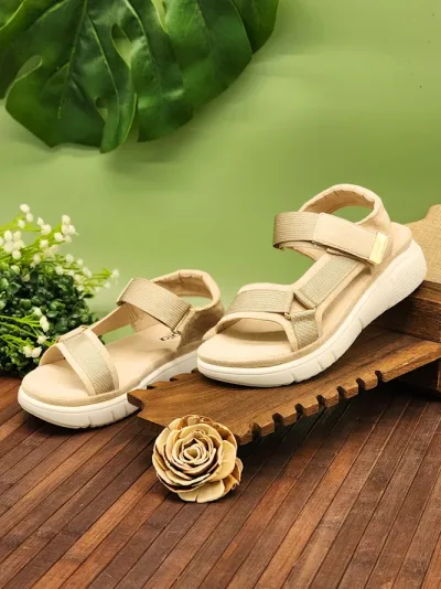 Sandalias sabata para dama loren-2510 beige