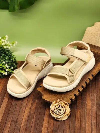 Sandalias sabata para dama loren-2510 beige