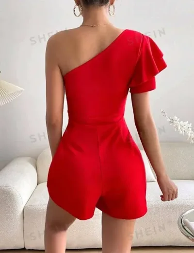 Enterizo corto para dama color rojo