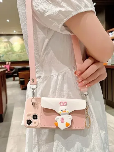 Funda para celular color rosado