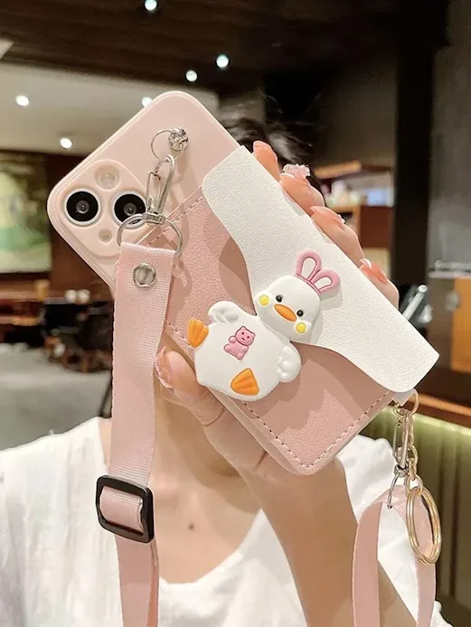 Funda para celular color rosado