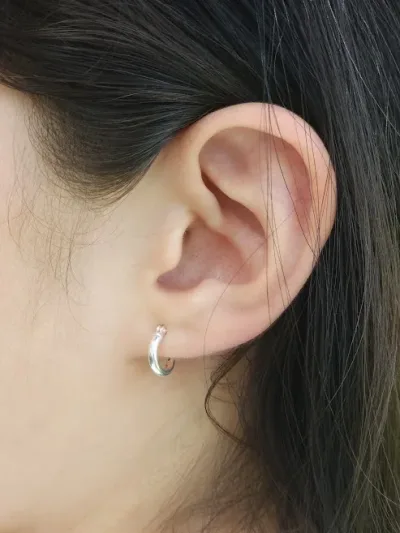 Aretes plata 925 para dama color plata