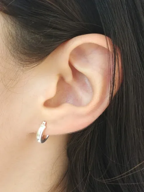 Aretes plata 925 para dama color plata