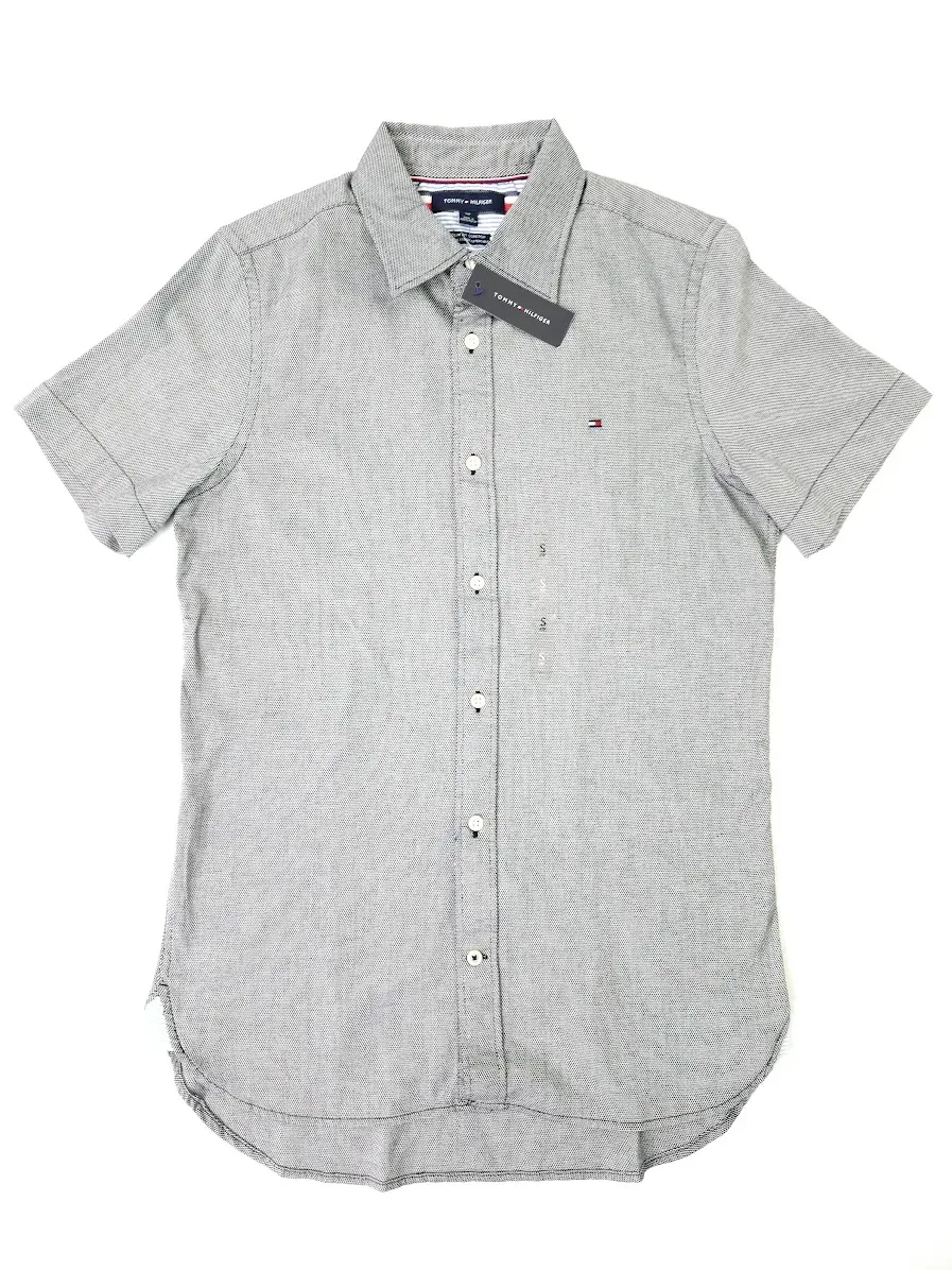 Camisa Tommy Hilfiger para caballero color negro y blanco