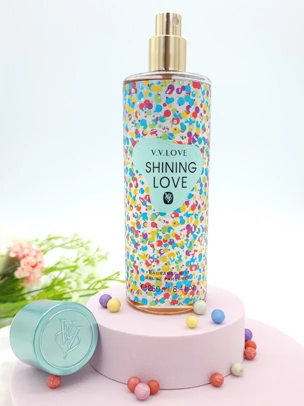 Splash para Dama Shining aroma vainilla