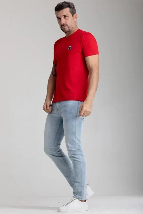 Camiseta Hummer para caballero color rojo