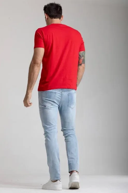 Camiseta Hummer para caballero color rojo