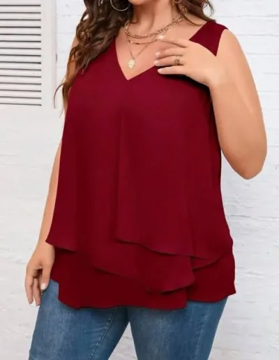 Blusa para dama color vino
