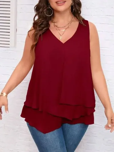 Blusa para dama color vino
