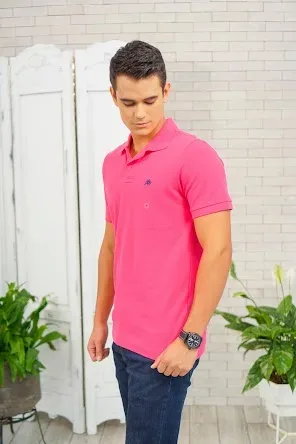 Camiseta Aeropostale para caballero color fucsia