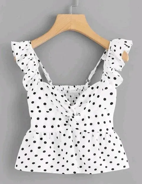 Blusa para dama diseño a circulos