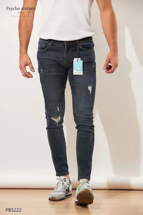 Jeans PSYCHO SIXTEEN para caballero ripped skinny PB5222