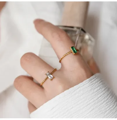 Anillo para dama de acero de titanio