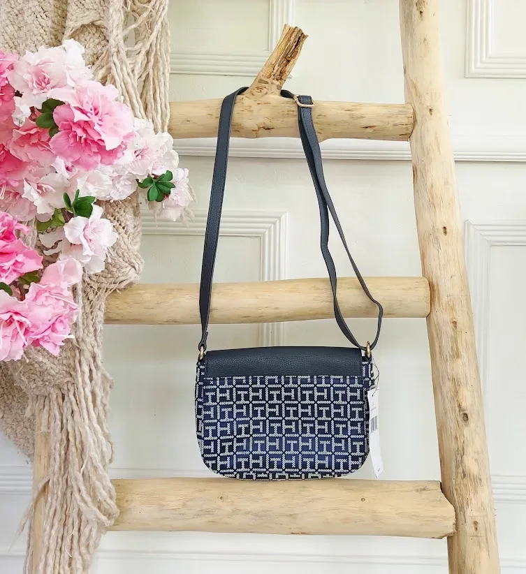 Bolso de hombro Tommy Hilfiger para dama color azul