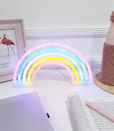 Lampara decorativa con Forma Arcoíris