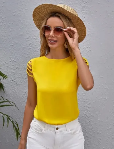 Blusa para dama color amarillo