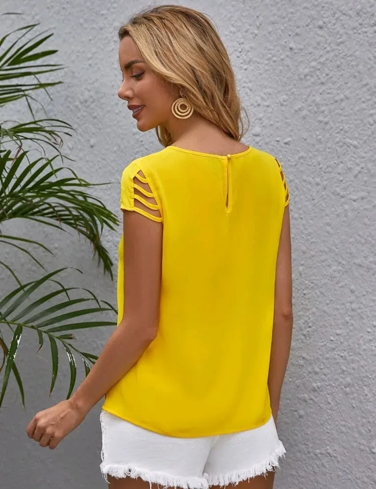 Blusa para dama color amarillo