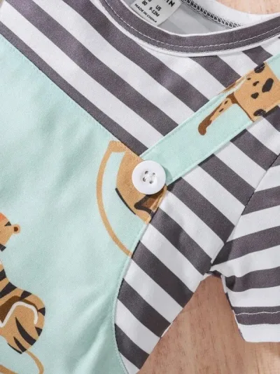 Mameluco para niño con diseño de animalitos
