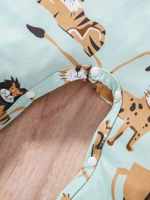 Mameluco para niño con diseño de animalitos