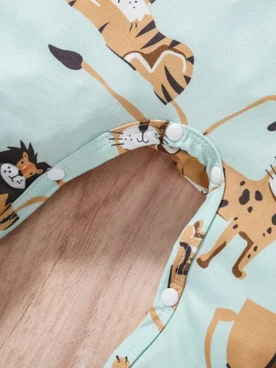 Mameluco para niño con diseño de animalitos