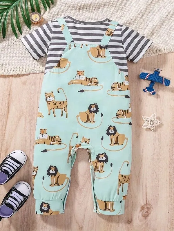 Mameluco para niño con diseño de animalitos
