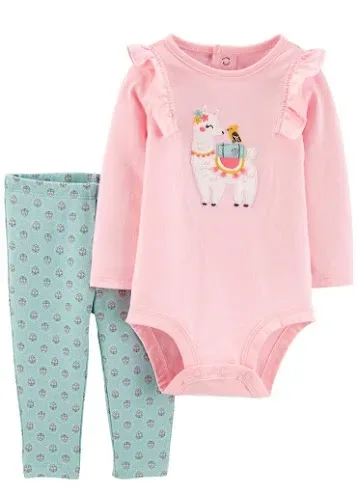 Pijama Carter´s para niña color rosa y celeste