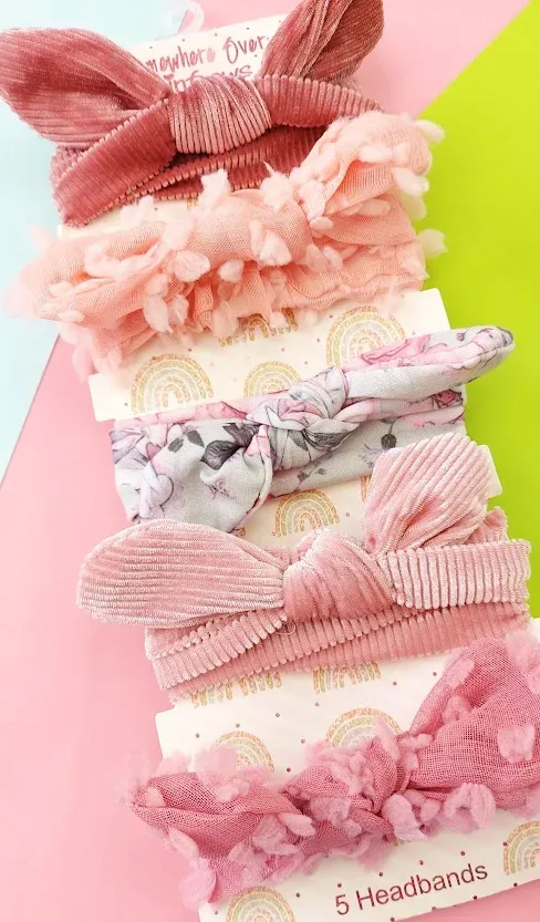 Conjunto de 5 vinchas de cabello para niña