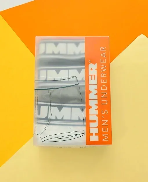 Set de boxer Hummer para caballero color gris, blanco y azul