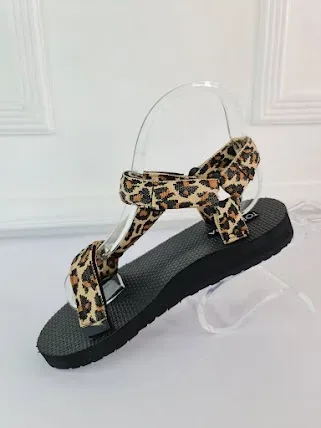 Sandalias para dama diseño de leopardo