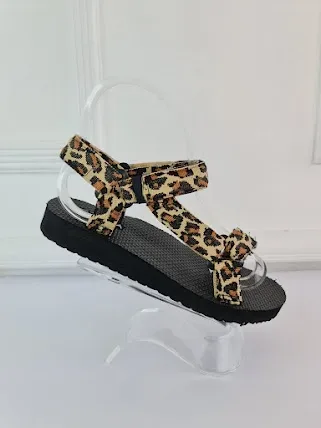 Sandalias para dama diseño de leopardo