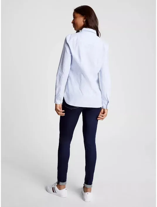 Camisa manga larga Tommy Hilfiger para dama a rayas