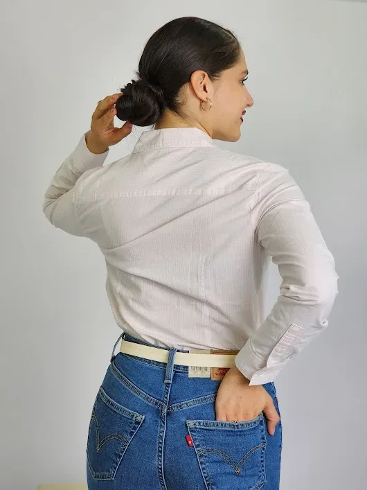 Camisa manga larga Tommy Hilfiger para dama a rayas