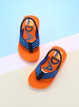 Sandalias para niño color naranja