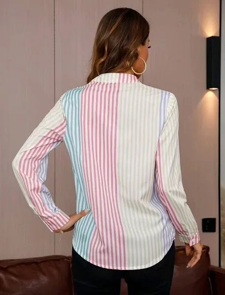 Blusa para dama de rayas