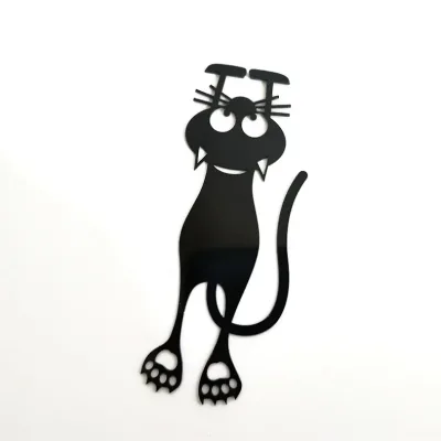 Separador de libro con diseño de gato
