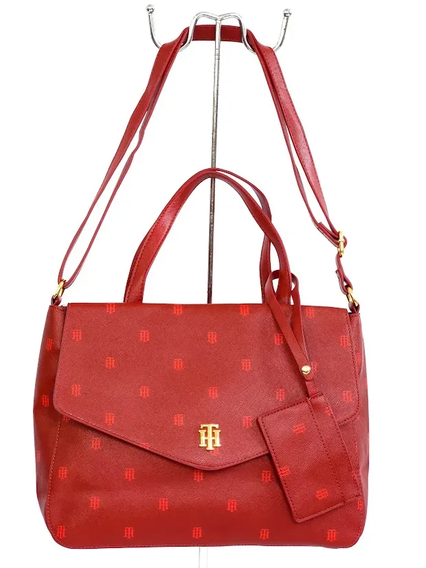 Bolso de hombro Tommy Hilfiger para dama color rojo