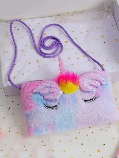 Cartuchera con diseño de unicornio multicolor al azar