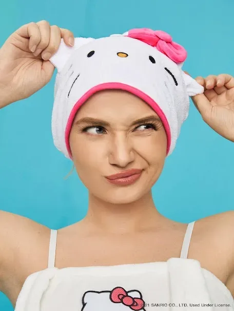 Gorro absorbente con diseño de Hello Kitty multicolor