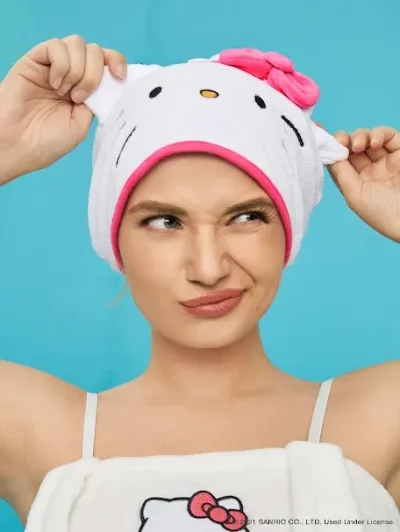 Gorro absorbente con diseño de Hello Kitty multicolor