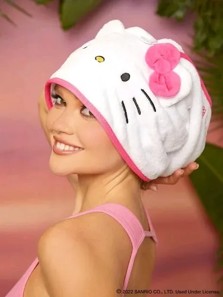 Gorro absorbente con diseño de Hello Kitty multicolor