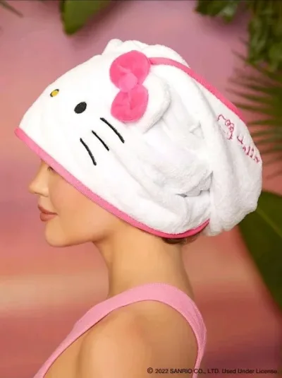 Gorro absorbente con diseño de Hello Kitty multicolor