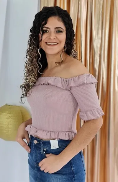 Blusa Iris para dama color palo rosa