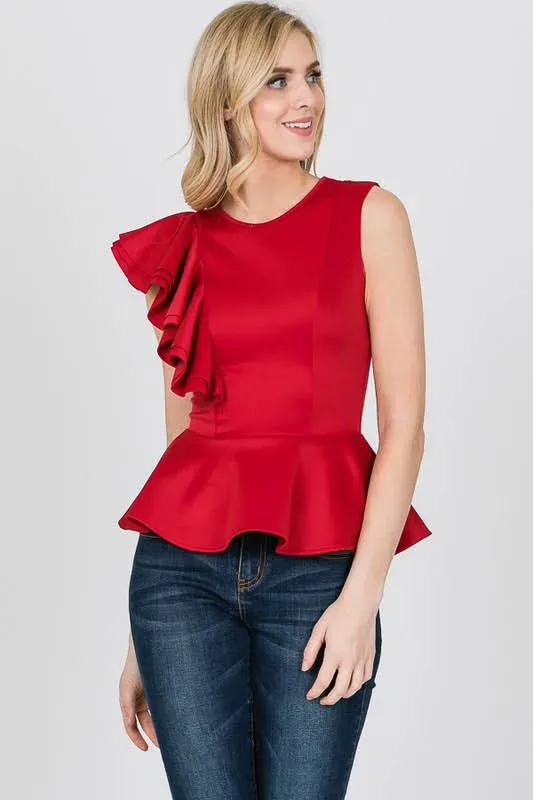 Blusa para dama color roja