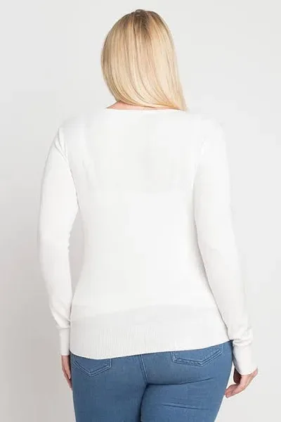 Suéter Debut para dama color blanco