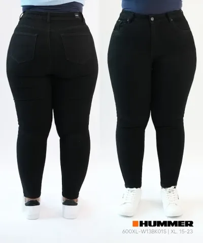 Jeans Hummer para dama 600XL-W13BK01S color negro